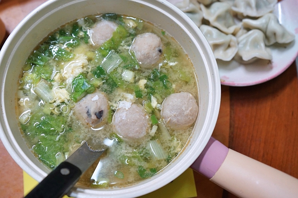 味增蛋花貢丸湯 Amanda生活美食料理