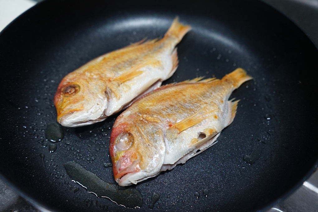 不沾鍋煎魚技巧煎赤鯮魚 Amanda生活美食料理