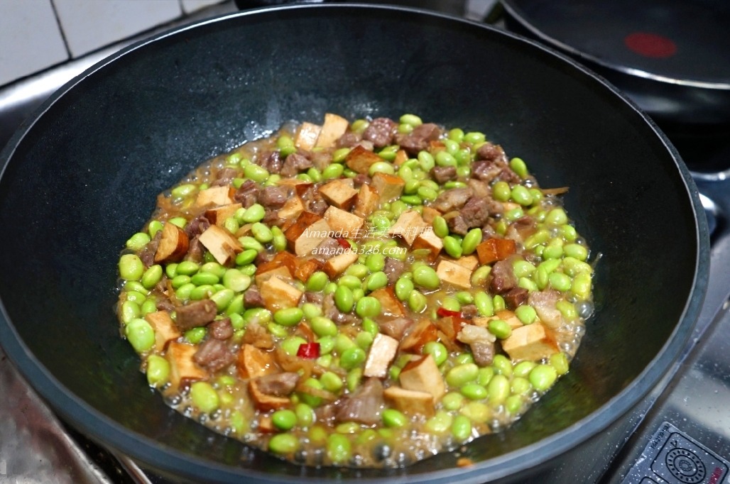 Amanda食譜,榨菜毛豆炒肉丁,榨菜炒毛豆,榨菜炒肉丁,毛豆炒肉丁,毛豆炒豆乾,毛豆炒豬肉,絞肉炒毛豆,豆乾炒豬肉,豬肉炒毛豆,豬肉炒豆乾,食譜 @Amanda生活美食料理