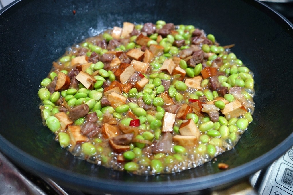 Amanda食譜,榨菜毛豆炒肉丁,榨菜炒毛豆,榨菜炒肉丁,毛豆炒肉丁,毛豆炒豆乾,毛豆炒豬肉,絞肉炒毛豆,豆乾炒豬肉,豬肉炒毛豆,豬肉炒豆乾,食譜 @Amanda生活美食料理